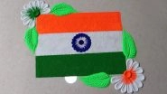 Tiranga Rangoli Designs for Independence Day 2023: Easy and Beautiful Rangoli Patterns To Add to Your Swatantrata Diwas Decorations on 15th of August