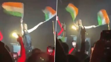 Ukrainian Singer Uma Shanti Throws Indian Flag At Crowd In Pune, Booked For Disrespecting Tricolour (Watch Video)