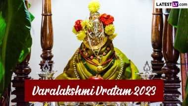 Varalakshmi Vratham 2023 Wishes: WhatsApp Messages, Images, Greetings and HD Wallpapers To Share and Celebrate the Auspicious Hindu Fasting Day
