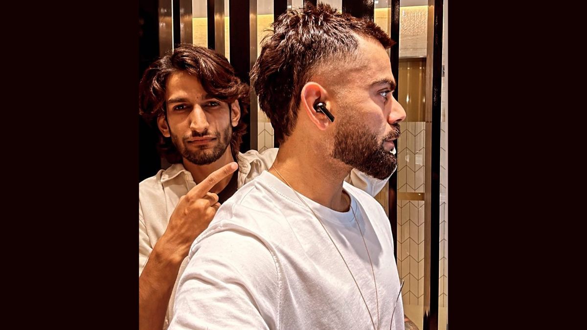 Kohli's new hairstyle ahead of India's West Indies tour