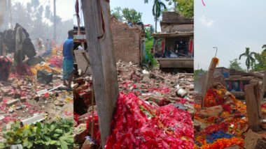 West Bengal Firecracker Factory Blast: Son and Brother of Terror Accused Isha Khan Among Nine Killed in Illegal Firecracker Warehouse Explosion