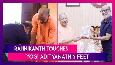 Netizen Reacts To Rajinikanth Touching CM Yogi Adityanath's Feet Despite Being Older Than Him