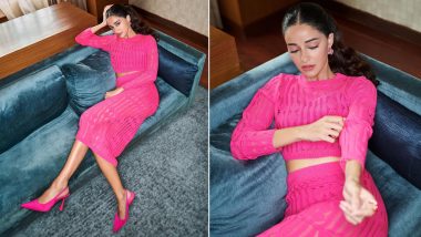 Ananya Panday Oozes Barbiecore Vibes in a Classy Pink Co-Ord Set (View Pics)