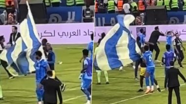 Anderson Talisca Gets Into a Massive Brawl With Al-Hilal's Al-Bulaihi After He Tried to Plant a Flag Following Al-Nassr's Victory in Arab Club Champions Cup 2023 Final (Watch Video)