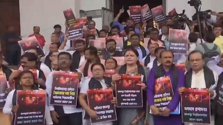 West Bengal Assembly Monsoon Session: Ruckus in Assembly Over Ragging Related Death of Student in Jadavpur University (Watch Video)
