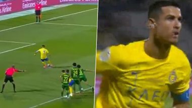 Cristiano Ronaldo Scores From the Penalty Spot As Al-Nassr Enter Arab Club Champions Cup Final (Watch Goal Video Highlights)