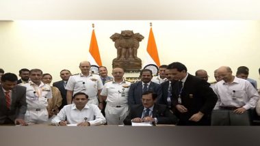Indian Navy To Receive Five Fleet Support Ships As Ministry of Defence Signs Rs 19,000 Crore Contract With Hindustan Shipyard Limited