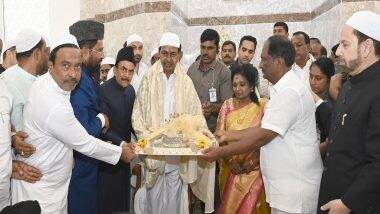 Telangana: Temple, Mosque, Church Inaugurated by Governor Tamilisai Soundararajan, CM K Chandrasekhar Rao in State’s New Secretariat Premises (Watch Video)