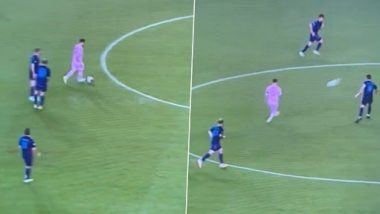 Lionel Messi's Silky Touch Makes Two Defenders Collide Into Each Other During Inter Miami vs Charlotte FC Leagues Cup 2023 Game (Watch Video)