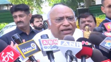 'Situation in Violence-Hit Manipur Is Serious': Congress President Mallikarjun Kharge Ahead of Opposition Delegation Meeting With President Draupadi Murmu (Watch Video)