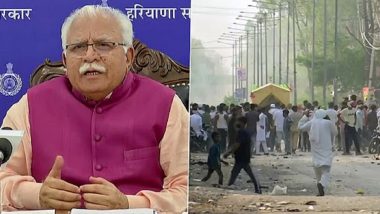 Haryana Violence: Six Dead, 116 People Arrested, Says CM Manohar Lal Khattar, Appeals for Peace (Watch Video)