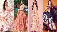 Katrina Kaif, Janhvi Kapoor's Floral Lehengas For Your Next Summer Wedding!