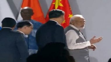 BRICS Summit 2023: PM Narendra Modi and Chinese President Xi Jinping Seen  Having Brief Exchanges in Johannesburg (Watch Video) | 🌎 LatestLY
