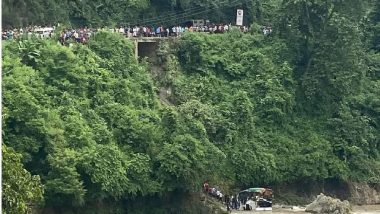 Nepal Road Accident: Eight Killed, 15 Injured As Passenger Bus Plunges Into Trishuli River in Dhading