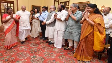 Opposition MPs of INDIA Bloc Meet President Droupadi Murmu, Demand for PM Narendra Modi’s Statement in Parliament on Manipur Issue