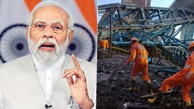 Thane Crane Collapse: PM Narendra Modi Expresses Grief, Announces Rs 2 Lakh Ex-Gratia After 16 Workers Killed in Accident During Samruddhi Expressway Construction
