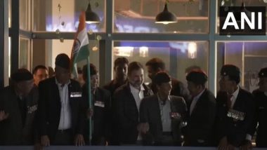 Rahul Gandhi in Ladakh: Congress Leader Interacts With Army Veterans During His Ongoing Ladakh Visit (Watch Video)