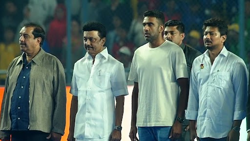 Ravichandran Ashwin Attends India vs Pakistan Asian Champions Trophy Hockey 2023 Match at Mayor Radhakrishnan Stadium in Chennai