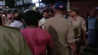RSS Office Attacked in UP Video: Workers Beaten Up for Objecting to Man Urinating on RSS Office Gate in Shahjahanpur, Three Arrested