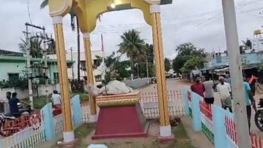 Karnataka: Mahatma Gandhi Statue Vandalised in Shivamogga’s Holehonnuru Village