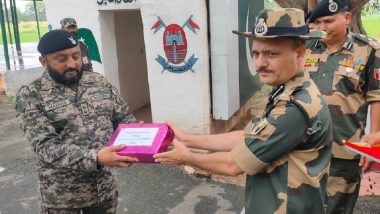 Independence Day 2023: Indian Army, BSF Exchange Sweets on Boarder With Pakistani Counterparts on 77th I-Day