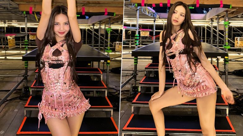 BLACKPINK's Lisa Mesmerises in Mini Lace-Up Dress with Playful Ruffles (View Pics)