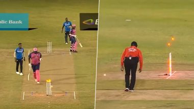 Rahkeem Cornwall's Lazy and Careless Running Between the Wickets Results in his Run Out During Saint Lucia Kings vs Barbados Royals CPL T20 2023 Match, Video Goes Viral