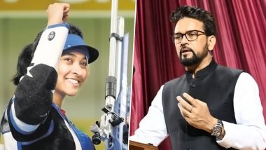 Union Sports Minister Anurag Thakur Hails Rifle Shooter Mehuli Ghosh for Obtaining Paris Olympic 2024 Quota