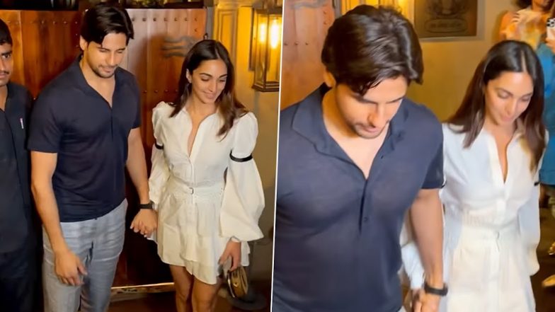 Sidharth Malhotra and Kiara Advani Exude Style as They Step Out for a Dinner Date (Watch Video)