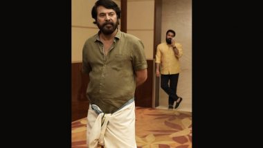 Mammootty Rocks Dapper Lungi Look, While Mohanlal Turns Heads in Stylish Yellow Shirt and Trousers (View Pic)