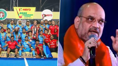 Union Home Minister Amit Shah Extends Wishes to Indian Hockey Team After Asian Champions Trophy 2023 Victory