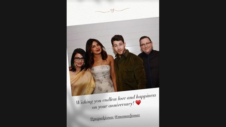 Priyanka Chopra Wishes Her In-Laws Kevin Jonas and Denise Jonas On Their Wedding Anniversary with Adorable Family Picture