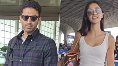 Rumoured Lovebirds Ananya Panday and Aditya Roy Kapur Spotted Together at Mumbai Airport (Watch Video)