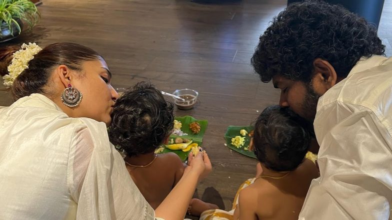 Nayanthara and Vignesh Shivan Celebrate Their First Onam with Sons Uyir and Ulagam (View Pics)