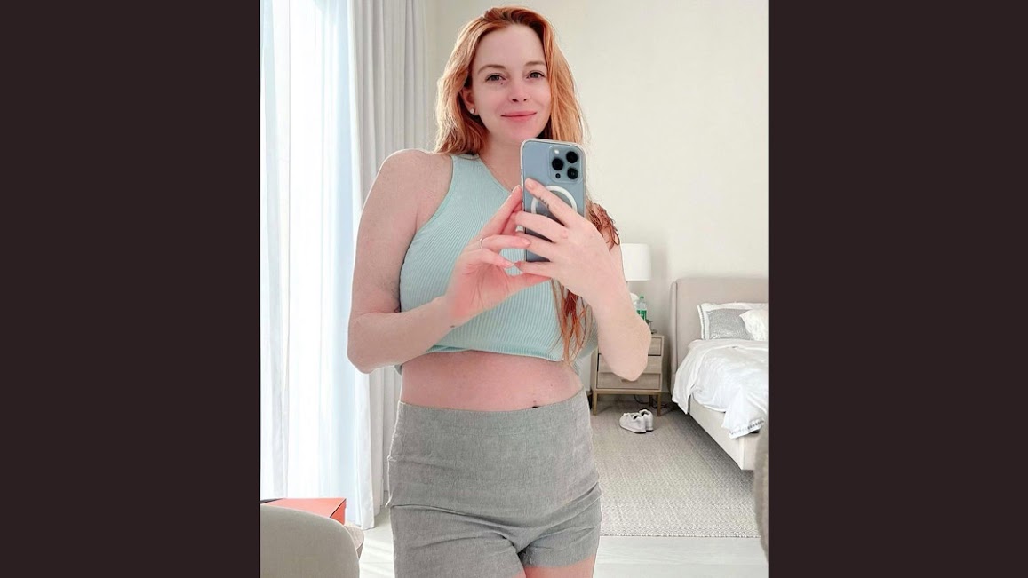 Lindsay Lohan shows off postpartum body after welcoming baby Luai