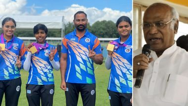 Mallikarjun Kharge Congratulates Indian Women Archery Team for Winning World Archery Championship 2023