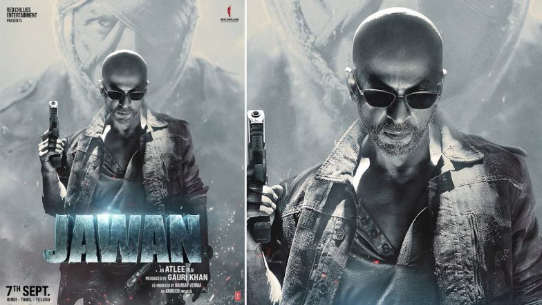 Jawan: Shah Rukh Khan Unveils New Poster In Bald Look From Atlee's Directorial (View Pic)