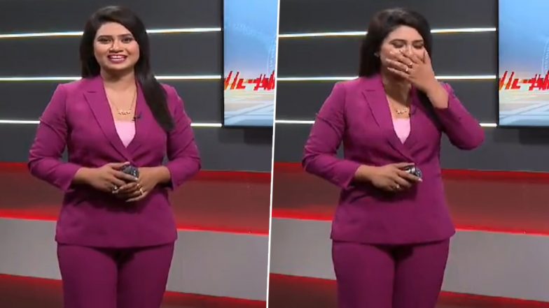 News Anchor Laughs On Air While Reporting Severe Flooding in Bagmati River in Bihar, Video Goes Viral