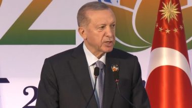 G20 Summit 2023: Turkey President Recep Tayyip Erdogan Says ‘Any Initiative That Isolates Russia Is Bound to Fail’, Proposes Global Food Supply Security Initiative (Watch Video)
