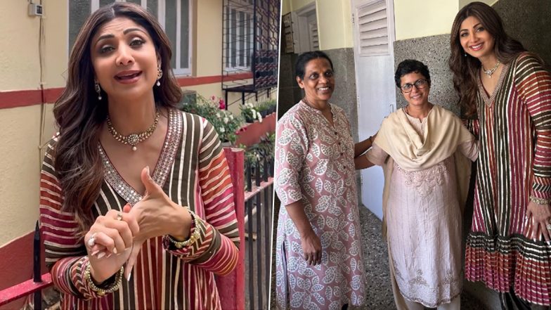 Sukhee Star Shilpa Shetty Kundra Visits Her School on Teachers' Day (Watch Video)