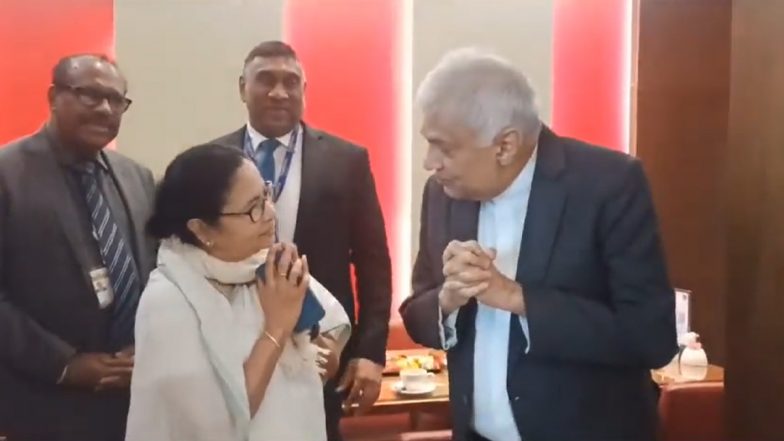 Will Mamata Banerjee Lead INDIA Bloc? Here's What West Bengal CM Said in Response to Sri Lanka President Ranil Wickremesinghe's Question (Watch Video)