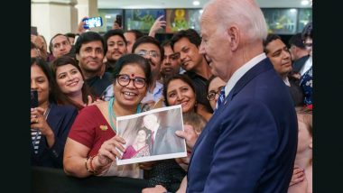 G20 Summit 2023: US President Joe Biden Meets US Embassy Staffers After Arriving in India for G20 Leaders Summit
