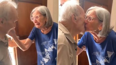 Elderly Woman Welcomes Husband After He is Discharged From Hospital, Emotional Reunion Video Goes Viral