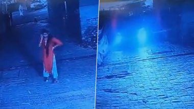 Child Crushed to Death in UP Video: Car Crushes Toddler Playing Outside Apartment in Lucknow's Kaiserbagh, Terrifying CCTV Footage Surfaces