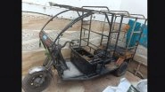 Delhi: E-Rickshaw Catches Fire in Nand Nagri; Woman Dead, Two Suffer Burn Injuries (See Pics)