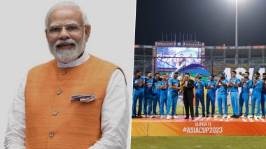 PM Narendra Modi Congratulates Team India on Their Asia Cup 2023 Title Triumph (View Tweet)