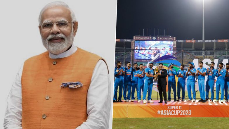 PM Narendra Modi Congratulates Team India on Their Asia Cup 2023 Title ...