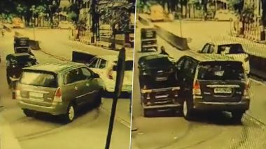 Mumbai Rash Driving Video: 14-Year-Old Boy Driving SUV Hits Autorickshaw, Elderly Man in Chandivali