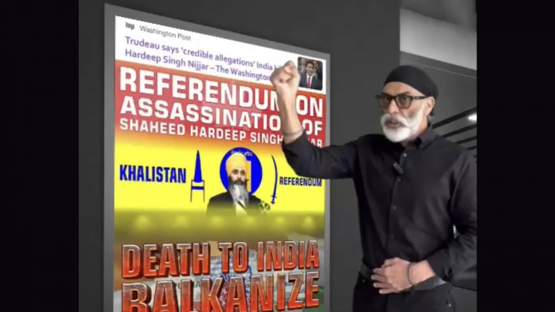 'Death to India': Khalistani Terrorist Gurpatwant Singh Pannun Releases New Video, Threatens to Attack Indian Consulates in Canada on September 25