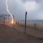 Lightning Strike Kills Two on Mexico Beach, Spine-Chilling Video Surfaces
